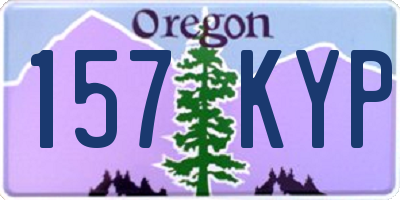 OR license plate 157KYP