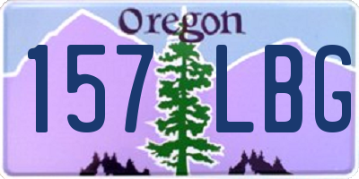 OR license plate 157LBG
