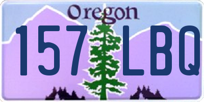OR license plate 157LBQ
