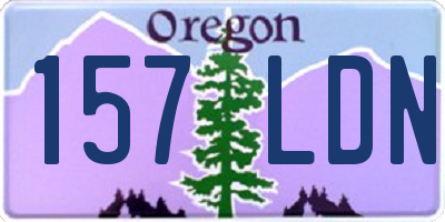 OR license plate 157LDN
