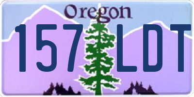 OR license plate 157LDT
