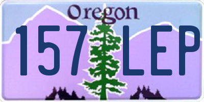 OR license plate 157LEP