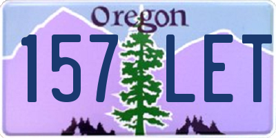 OR license plate 157LET