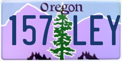 OR license plate 157LEY