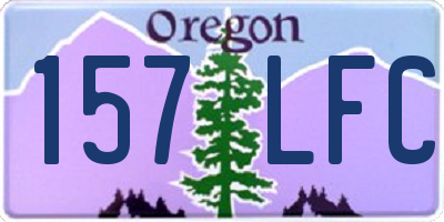 OR license plate 157LFC