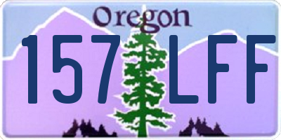OR license plate 157LFF