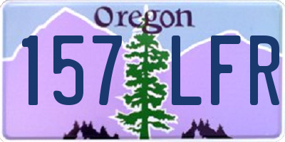 OR license plate 157LFR