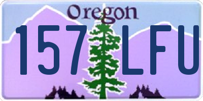 OR license plate 157LFU