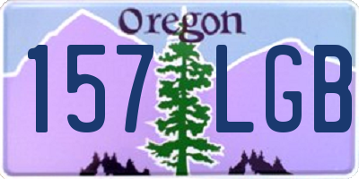 OR license plate 157LGB