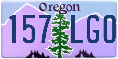 OR license plate 157LGO