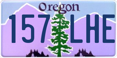 OR license plate 157LHE