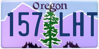 OR license plate 157LHT