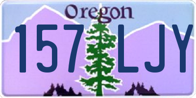OR license plate 157LJY