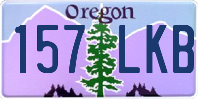 OR license plate 157LKB