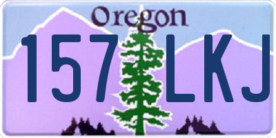 OR license plate 157LKJ