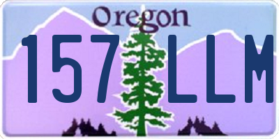 OR license plate 157LLM