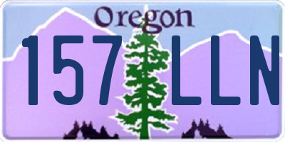 OR license plate 157LLN