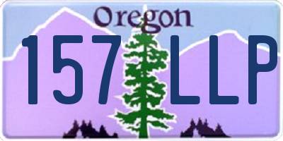 OR license plate 157LLP