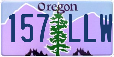 OR license plate 157LLW