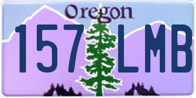 OR license plate 157LMB