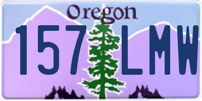 OR license plate 157LMW