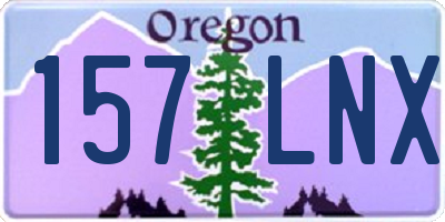 OR license plate 157LNX
