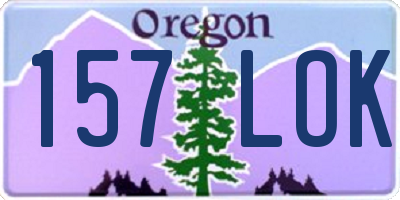 OR license plate 157LOK