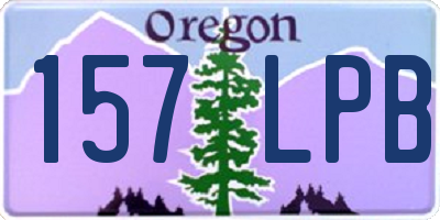 OR license plate 157LPB