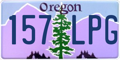 OR license plate 157LPG