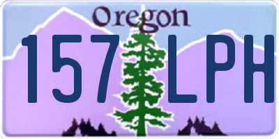 OR license plate 157LPH