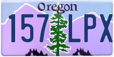 OR license plate 157LPX