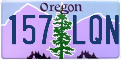 OR license plate 157LQN