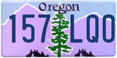 OR license plate 157LQO