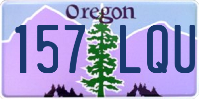 OR license plate 157LQU