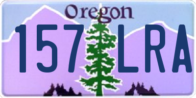 OR license plate 157LRA
