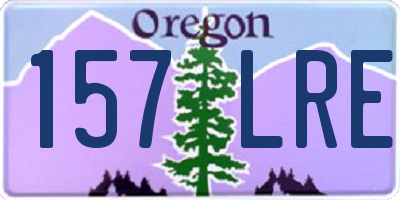 OR license plate 157LRE