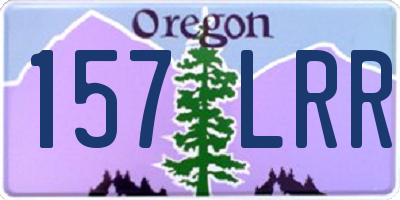 OR license plate 157LRR