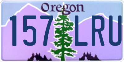 OR license plate 157LRU