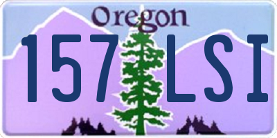 OR license plate 157LSI