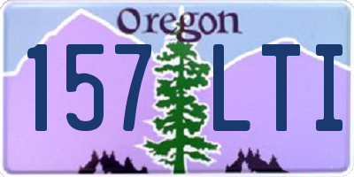 OR license plate 157LTI