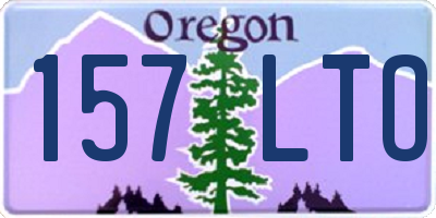 OR license plate 157LTO