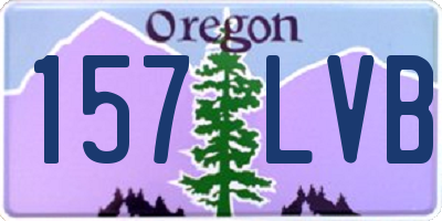 OR license plate 157LVB