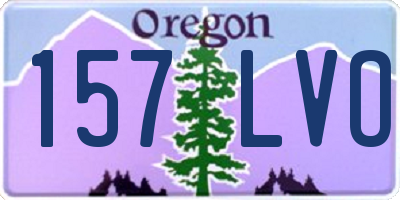 OR license plate 157LVO