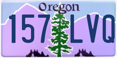 OR license plate 157LVQ