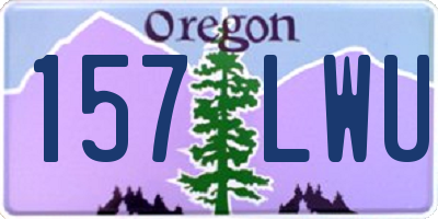 OR license plate 157LWU