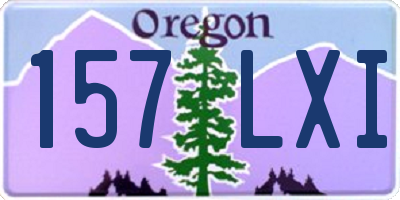OR license plate 157LXI