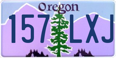 OR license plate 157LXJ