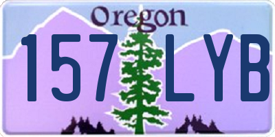 OR license plate 157LYB