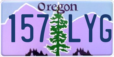 OR license plate 157LYG