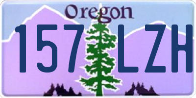 OR license plate 157LZH